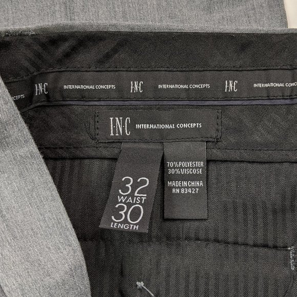 Inc London Fit Size 32 X 30 Heaher Gray Pants - Picture 5 of 6